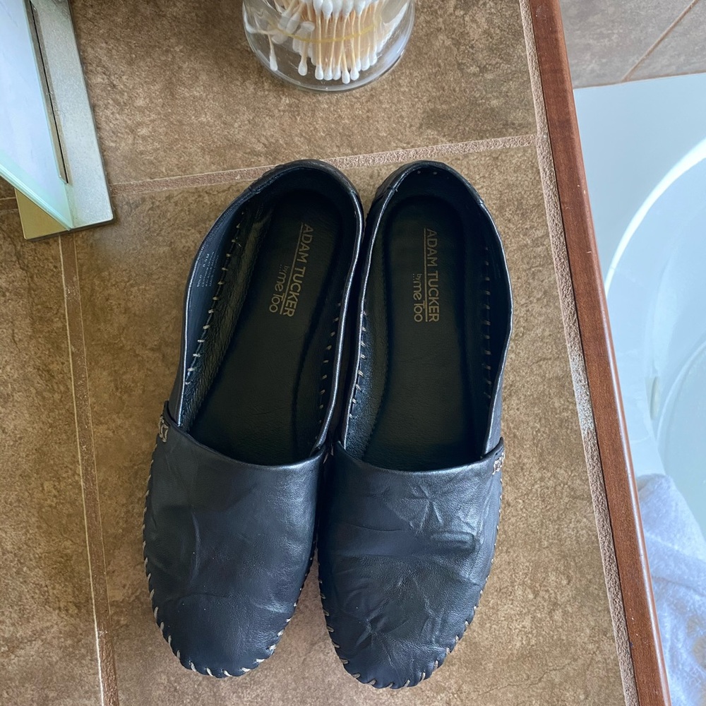 Adam Tucker black loafers